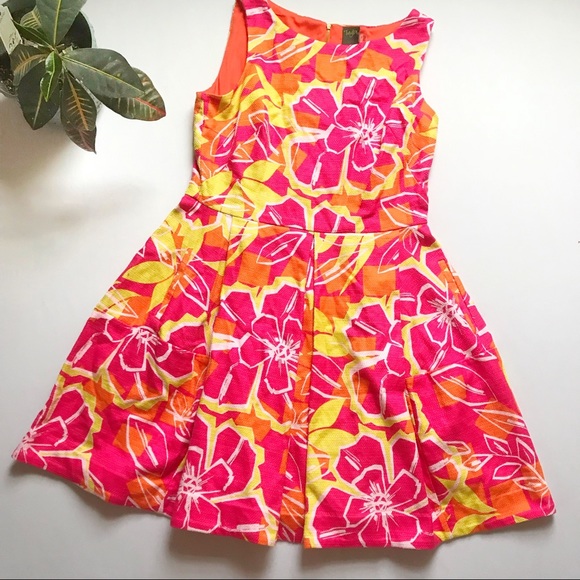 Taylor Dresses Dresses & Skirts - Taylor Dresses Fit and Flare Floral Sun Dress